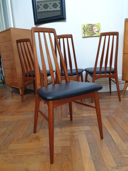 Série de 4 chaises danoises Niels Koefoed 1960