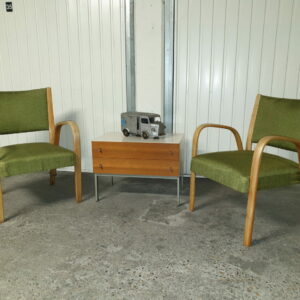 Paire de fauteuils Bow Wood Steiner 1950