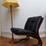 Fauteuil Kengu scandinave d'Oddvin Rykken vintage 1960 – Image 6