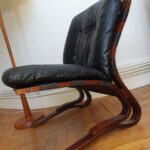 Fauteuil Kengu scandinave d'Oddvin Rykken vintage 1960 – Image 4