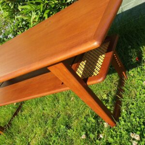 Table basse scandinave vintage Samcom 1960