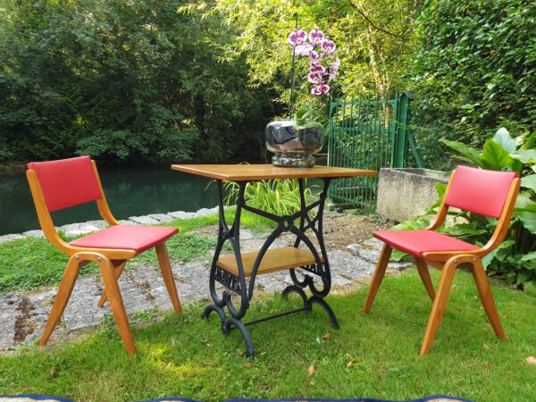 Paire de chaises Boomerang 1950