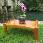 Table basse pin et céramique 1980 – Image 5