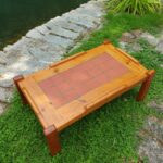 Table basse pin et céramique 1980 – Image 8