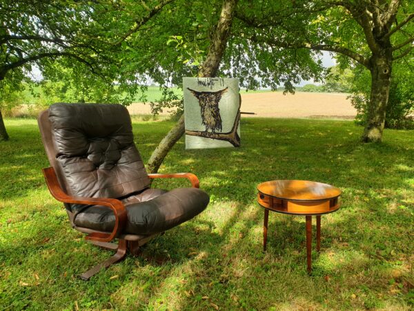 Fauteuil design scandinave vintage 1960