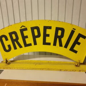 Enseigne vintage de crêperie en métal