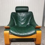 Fauteuil design Kroken cuir 1960 – Image 6