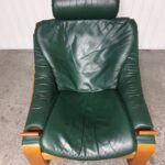 Fauteuil design Kroken cuir 1960 – Image 5