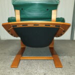 Fauteuil design Kroken cuir 1960 – Image 4