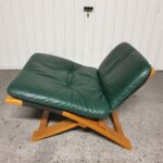 Fauteuil design Kroken cuir 1960 – Image 2