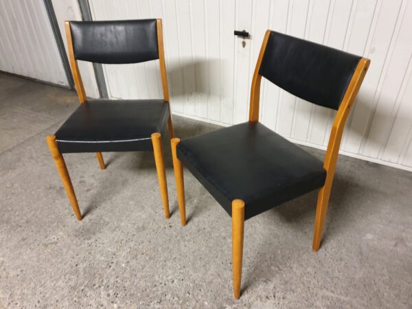 Paire chaises scandinaves teck 1960
