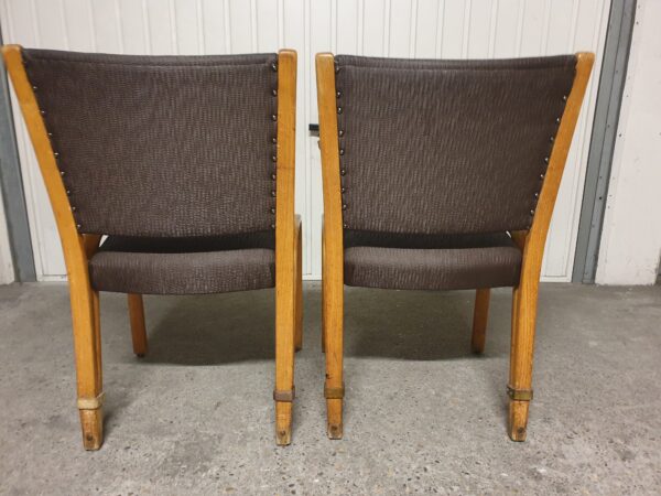 Paire de chaises Bow Wood 50's Mid-Century – Image 7