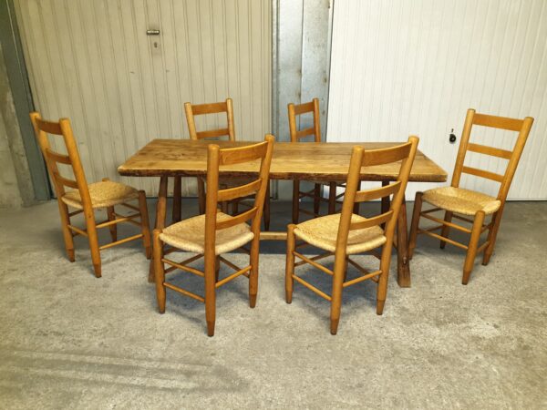 Table Design Brutaliste vintage début XXème – Image 6