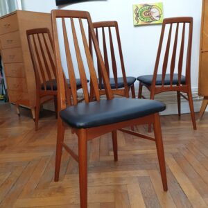 Série de 4 chaises danoises Niels Koefoed 1960