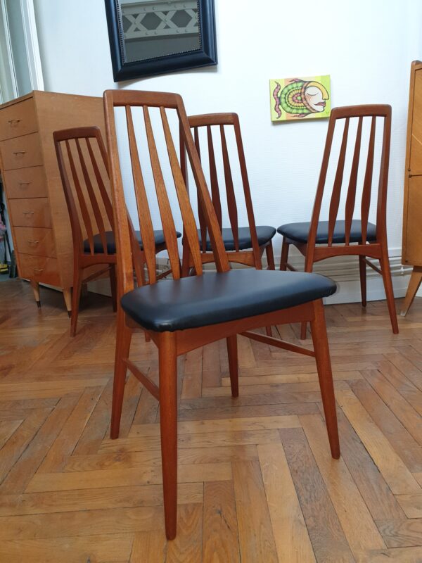 Série de 4 chaises danoises Niels Koefoed 1960