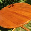 Table ronde design scandinave & pied central vintage années 60 – Image 2