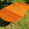 Table ronde design scandinave & pied central vintage années 60 – Image 3