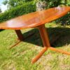 Table ronde design scandinave & pied central vintage années 60 – Image 4