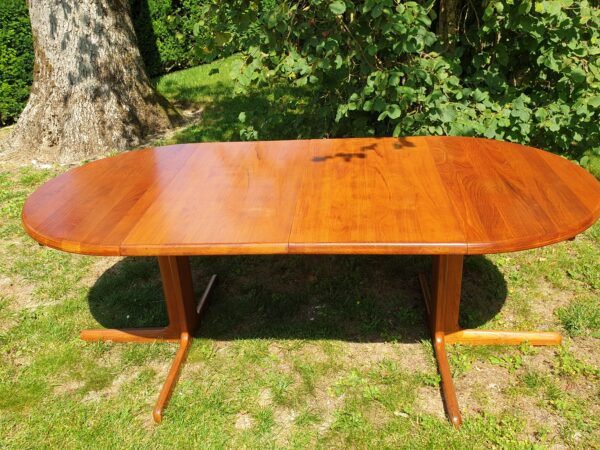Table ronde design scandinave & pied central vintage années 60 – Image 5