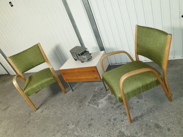 Paire de fauteuils Bow Wood Steiner 1950 – Image 2