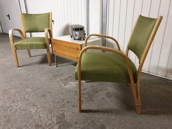 Paire de fauteuils Bow Wood Steiner 1950 – Image 8