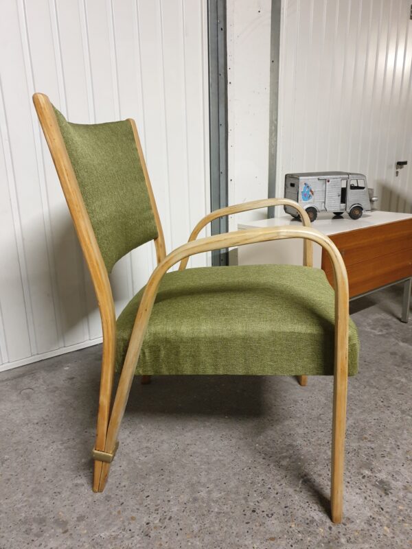 Paire de fauteuils Bow Wood Steiner 1950 – Image 10