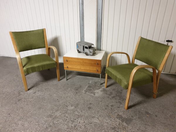 Paire de fauteuils Bow Wood Steiner 1950 – Image 3