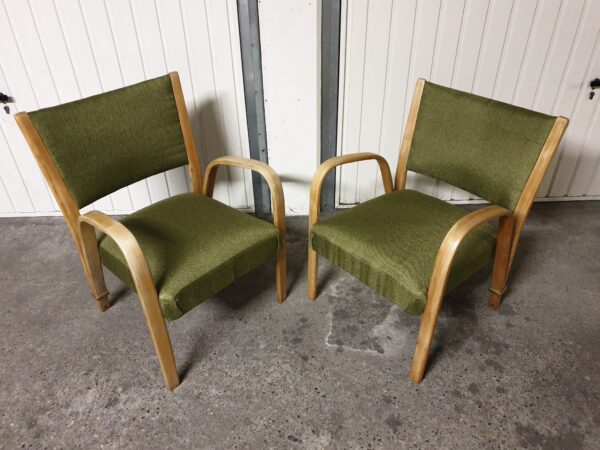 Paire de fauteuils Bow Wood Steiner 1950 – Image 11