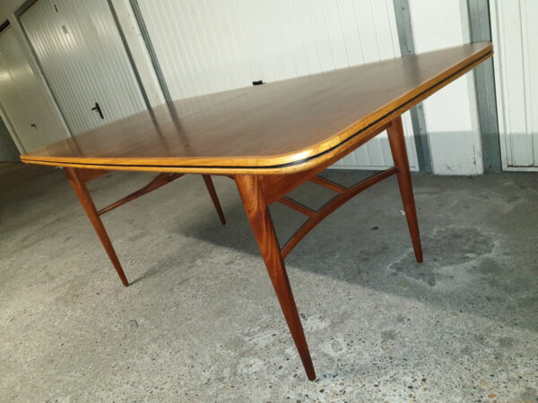 Table à manger teck et bois de rose 1960 – Image 4