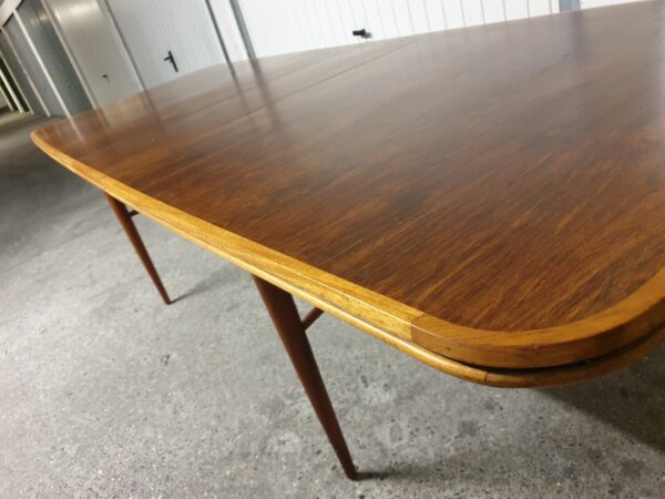 Table à manger teck et bois de rose 1960 – Image 9