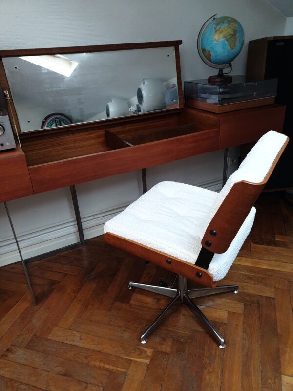Fauteuil de bureau design Alain Richard 1960 – Image 4