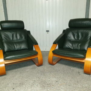 Paire fauteuils lounge Nelo Sweden Mid-Century