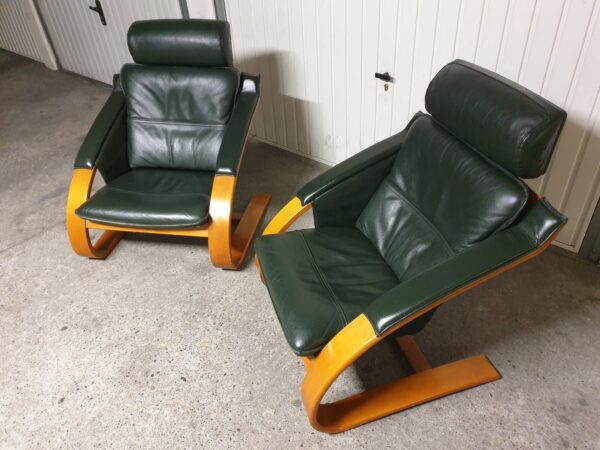 Paire fauteuils lounge Nelo Sweden Mid-Century – Image 6