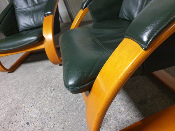 Paire fauteuils lounge Nelo Sweden Mid-Century – Image 9