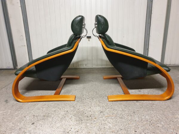 Paire fauteuils lounge Nelo Sweden Mid-Century – Image 5