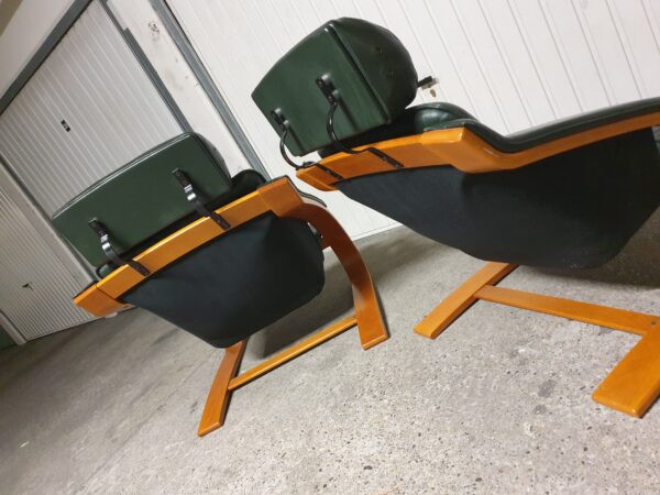 Paire fauteuils lounge Nelo Sweden Mid-Century – Image 7