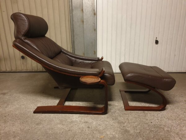 Fauteuil Kroken cuir design Mid-Century – Image 5