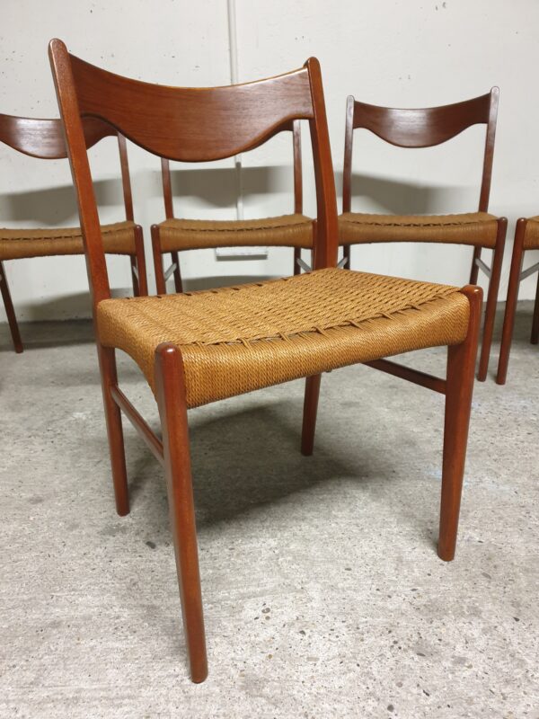 Suite de 6 chaises danoises en teck Mid-Century – Image 8