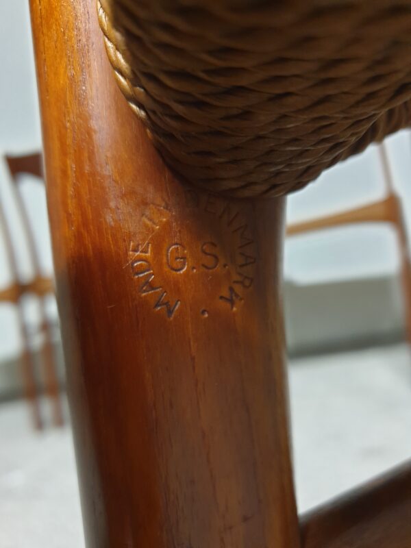 Suite de 6 chaises danoises en teck Mid-Century – Image 10
