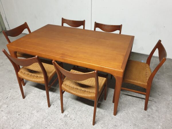 Suite de 6 chaises danoises en teck Mid-Century – Image 11