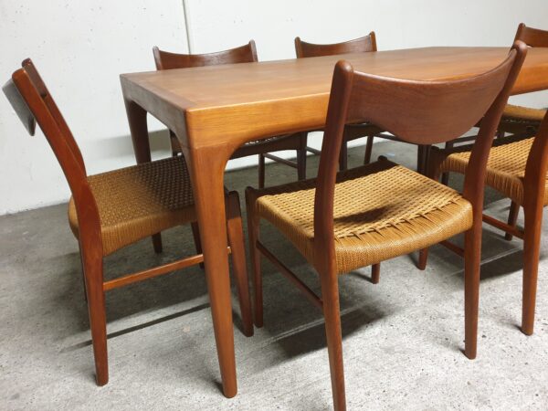 Suite de 6 chaises danoises en teck Mid-Century – Image 12