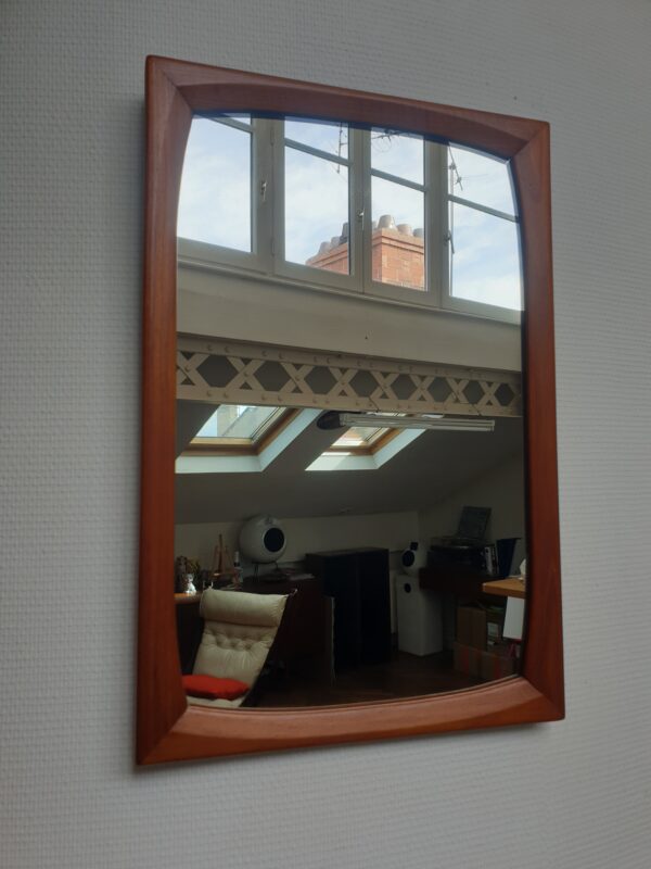 Miroir rétroviseur scandinave Mid-Century