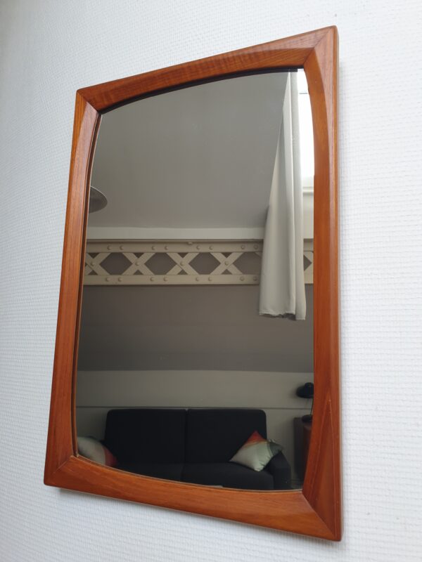Miroir rétroviseur scandinave Mid-Century – Image 3