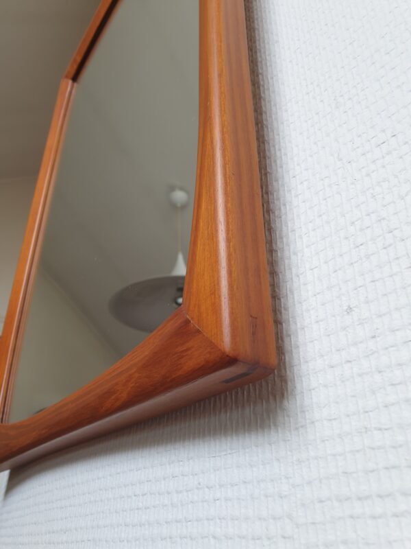 Miroir rétroviseur scandinave Mid-Century – Image 4