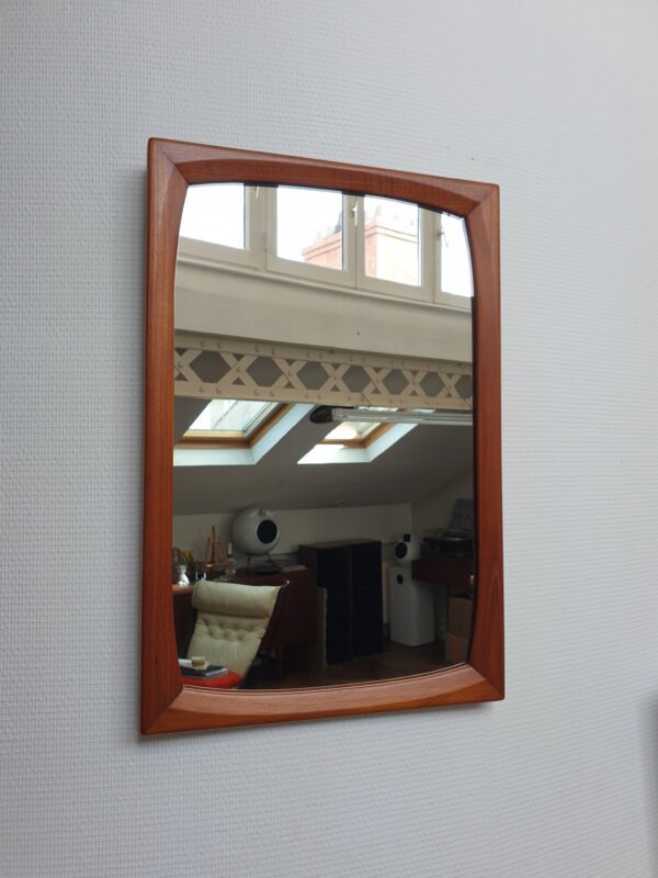 Miroir rétroviseur scandinave Mid-Century – Image 5