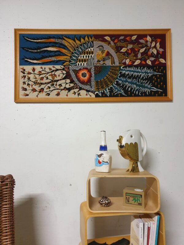 Tapisserie encadrée Picard Ledoux Mid-Century – Image 2