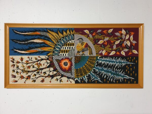 Tapisserie encadrée Picard Ledoux Mid-Century – Image 3