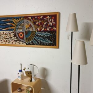 Tapisserie encadrée Picard Ledoux Mid-Century