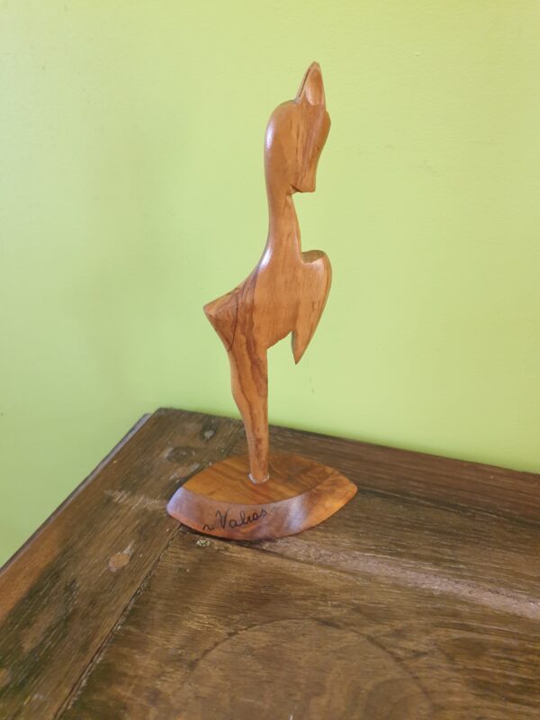 Sculpture chevreau en teck design scandinave Mid-Century – Image 2