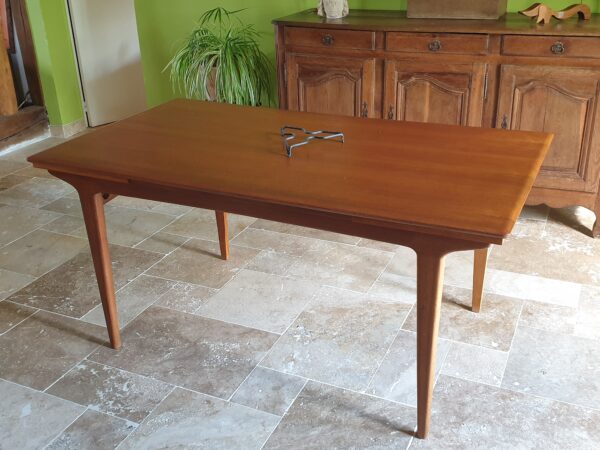 Table teck design scandinave Mid-Century